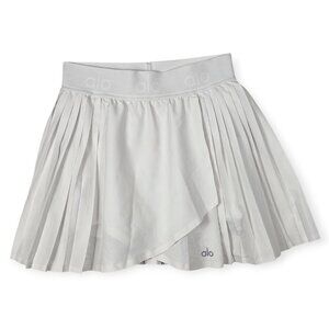 Alo Yoga Aces Tennis Skirt White Women's XXS Pleated